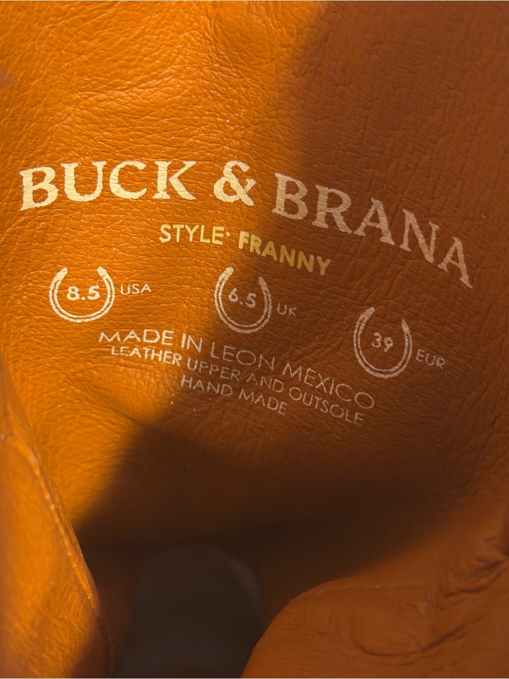 Buck & Brana *NEW* Franny Crack Women's Boot w/Fringe in Honey. Size 8.5 - Picture 14 of 16